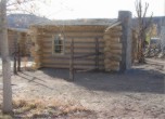 Bluff Fort -- New cabins added to the Bluff Fort Historic Site to give some semblance of the original fort. Lamont Crabtree Photo